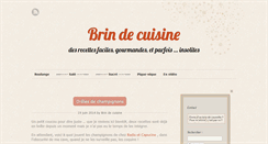 Desktop Screenshot of brindecuisine.fr