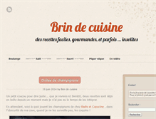 Tablet Screenshot of brindecuisine.fr